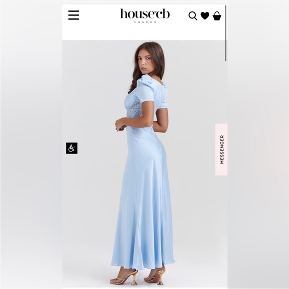 House of CB Sky Blue Maxi Dress - Picture 1 of 3